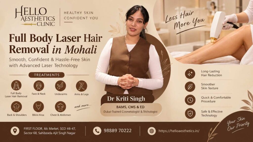 Full Body Laser Hair Removal in Mohali
